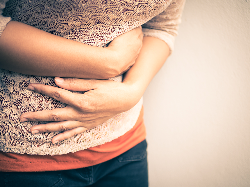 Douleur abdominale repr&eacute;sentant un trouble de l&rsquo;&eacute;quilibre intestinal